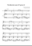 The Bonnie Lass O' Fyvie, O! - Voice with Piano in G Easy with Chords and Lyrics