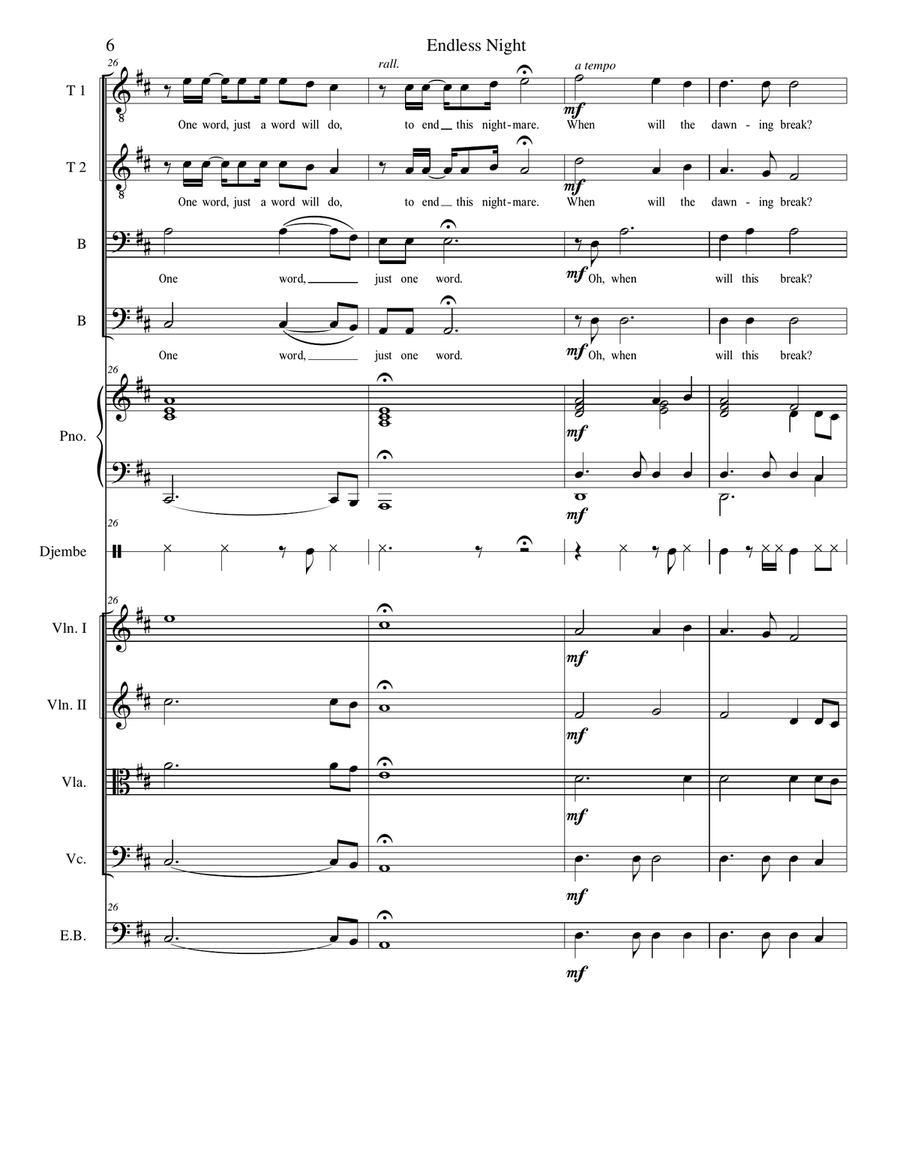 Endless Night by Hans Zimmer String Orchestra - Digital Sheet Music page 6