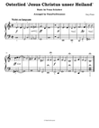Osterlied 'Jesus Christus unser Heiland' - Schubert (Easy Piano)