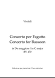 Vivaldi - Bassoon Concerto in C Major RV 470 (Bassoon and Piano + Bsn and BC Urtext parts)
