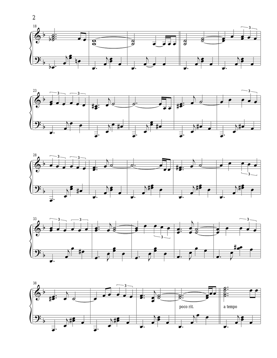 A Man Finds His Own Path Piano Solo - Digital Sheet Music page 2