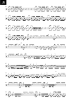 War Pigs (Interpolating Luke's Wall) Drum Set scores gallery preview page 3