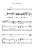 Caro Mio Ben - Baritone Voice & Piano - B Major