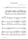 Caro Mio Ben - Baritone Voice & Piano - Bb Major