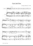 Caro Mio Ben - Baritone Voice & Piano - C# Major