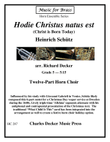 Hodie Christus natus est (Christ is Born Today) for Horn Choir