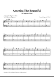 America The Beautiful - For Beginner Piano