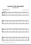 America The Beautiful - For Beginner Piano