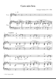 Caro Mio Ben - Tenor Voice & Piano - B Major