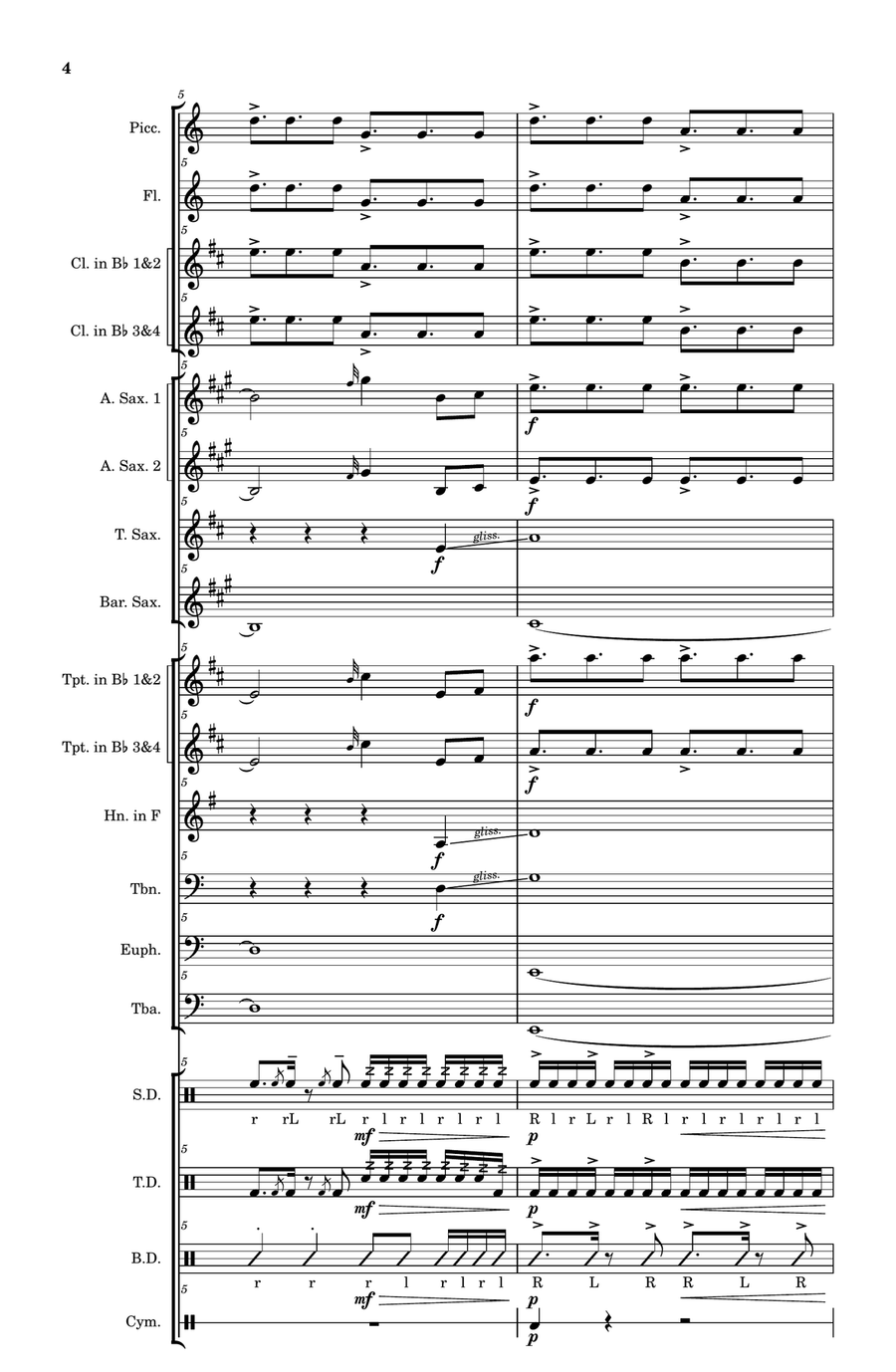 Super Bass by Nicki Minaj Marching Band - Digital Sheet Music page 4