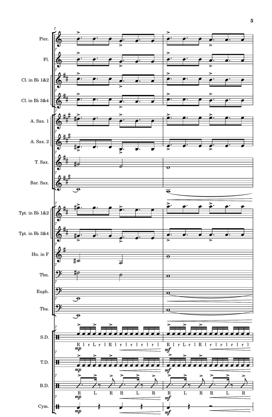 Super Bass by Nicki Minaj Marching Band - Digital Sheet Music page 5