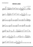 Swan Lake (Theme) • Pyotr Ilyich Tchaikovsky | Alto Sax Sheet Music (chords)