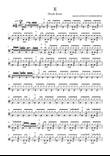 E, ASIAN KUNG-FU GENERATION, Drum Score