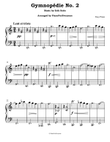 Gymnopédie No. 2 - Satie (Easy Piano)