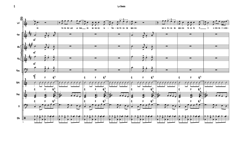 La Bamba by Los Lobos Jazz Ensemble - Digital Sheet Music page 3