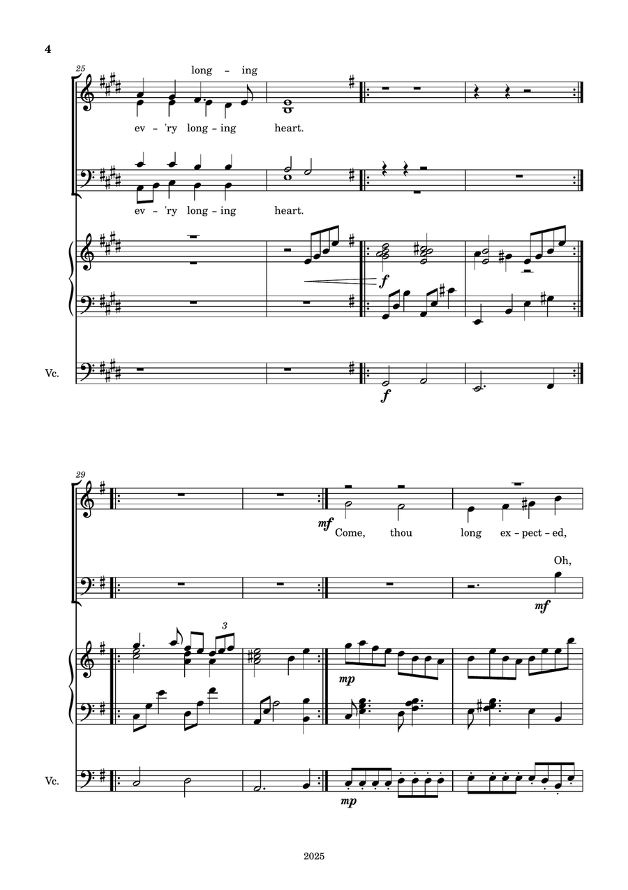 Come, Thou Long Expected Jesus 4-Part - Digital Sheet Music page 4