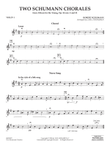 Two Schumann Chorales (arr. Carl Strommen) - Violin 1