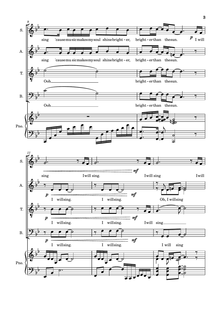 I Will Sing 4-Part - Digital Sheet Music page 3