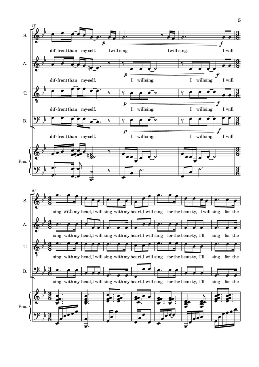 I Will Sing 4-Part - Digital Sheet Music page 5