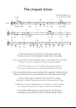 The Unquiet Grave - Voice Lead Sheet in F Easy with Chords and Lyrics