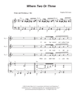 Where Two Or Three (Unison choir)