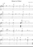 Minuet in E Minor