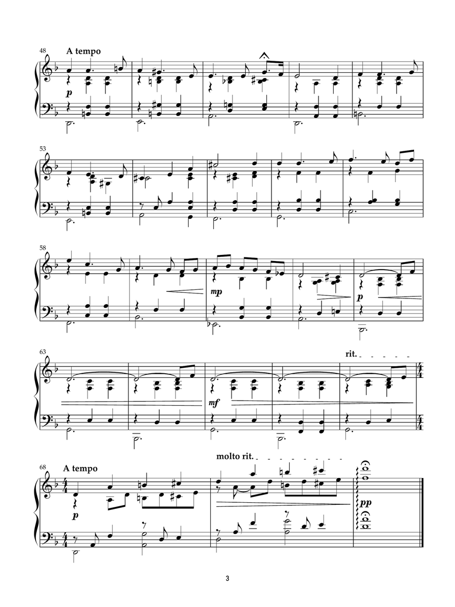 The North by Ola Gjeilo Piano Solo - Digital Sheet Music page 3