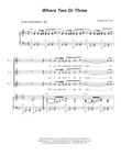 Where Two Or Three (2-part choir (TB)