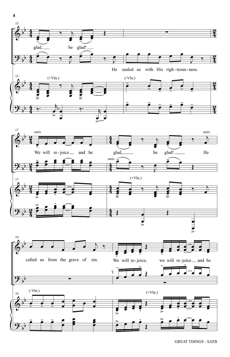 Great Things by Heather Sorenson 4-Part - Digital Sheet Music page 3