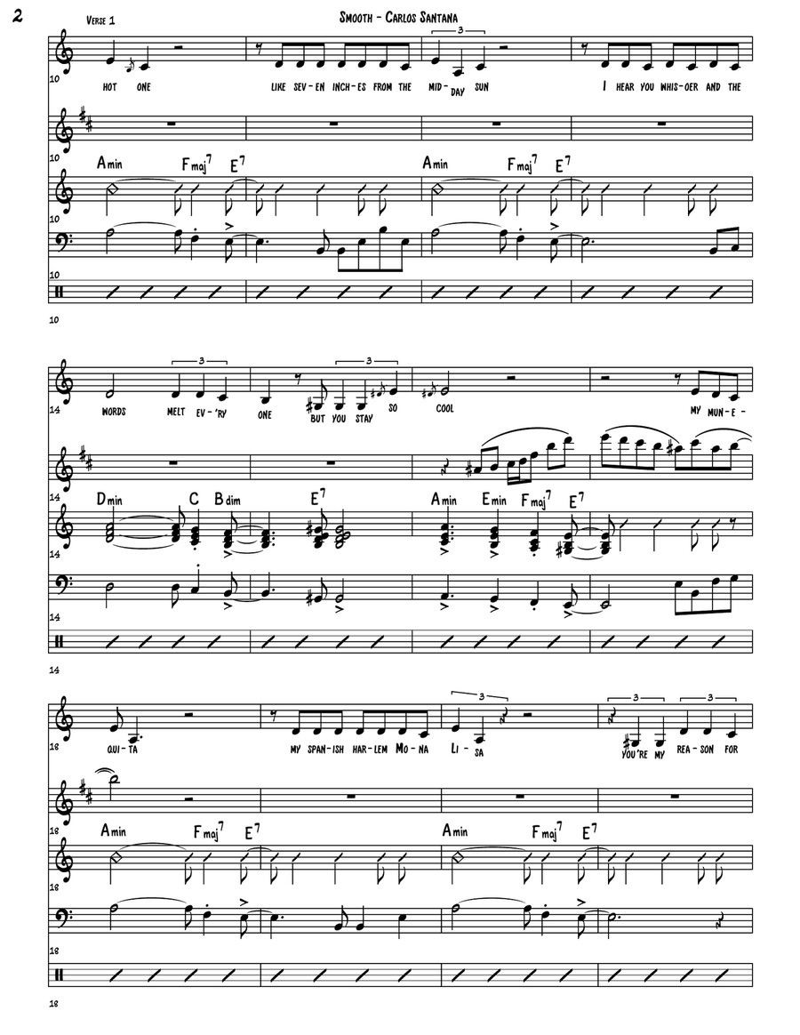 Smooth by Itaal Shur C Instrument - Digital Sheet Music page 2