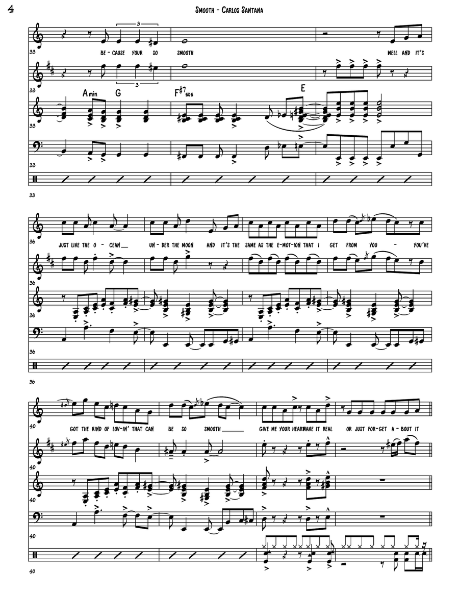 Smooth by Itaal Shur C Instrument - Digital Sheet Music page 4