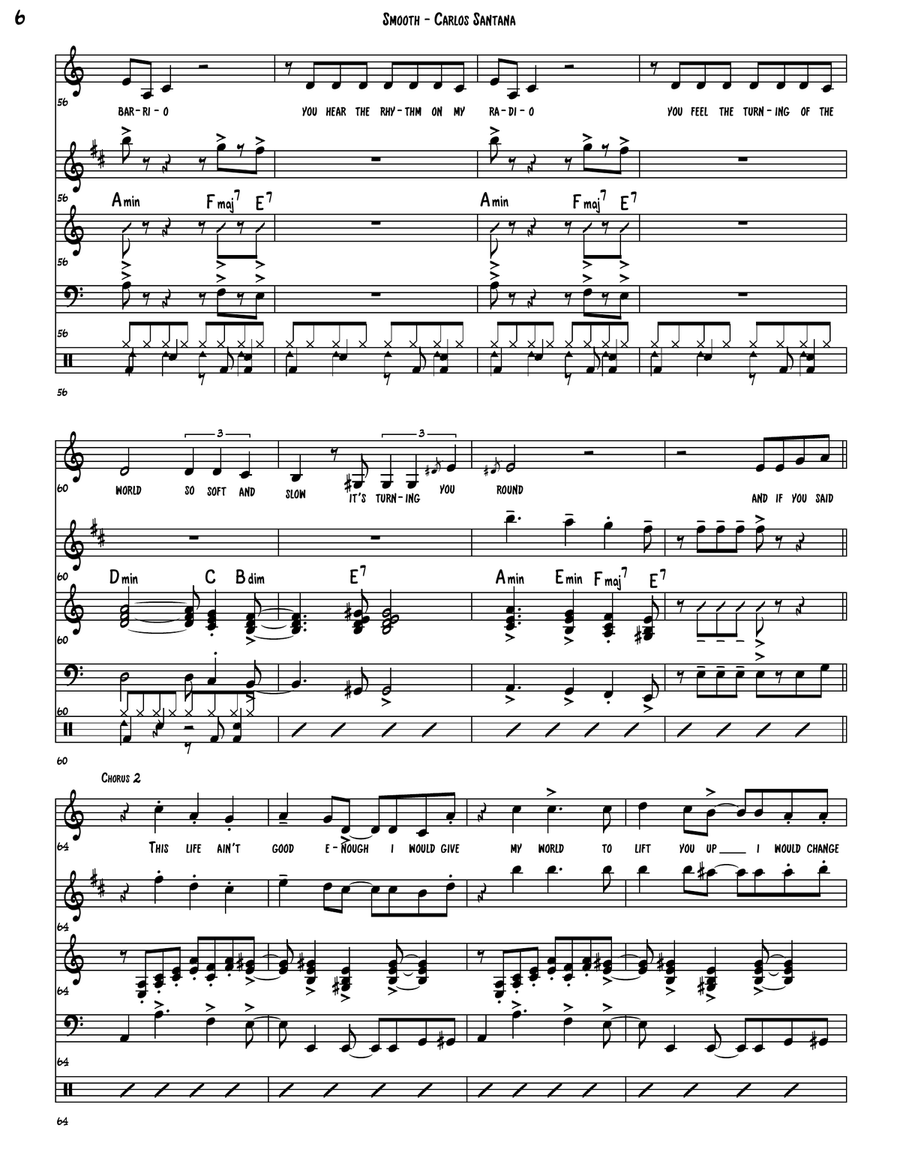 Smooth by Itaal Shur C Instrument - Digital Sheet Music page 6