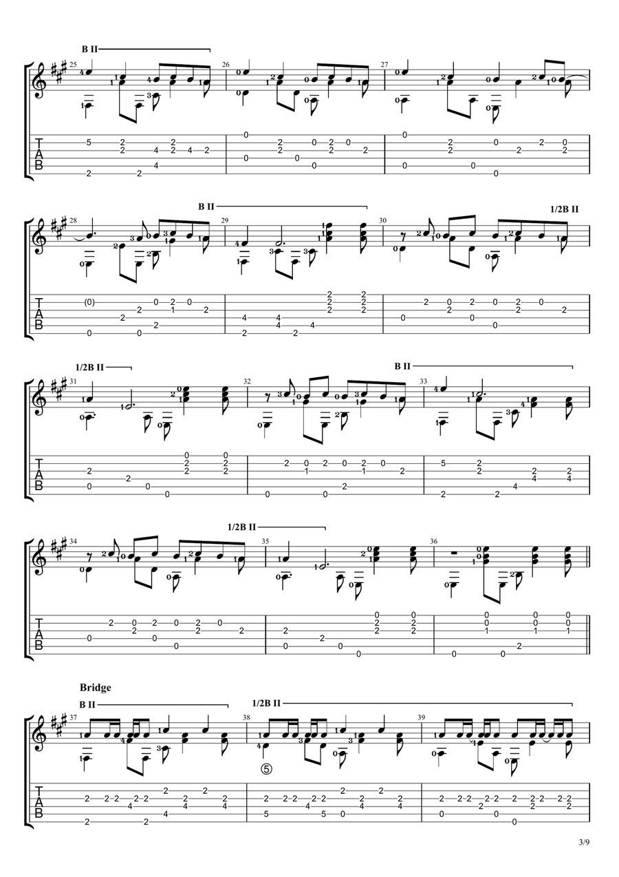 Tutu Acoustic Guitar - Digital Sheet Music page 3