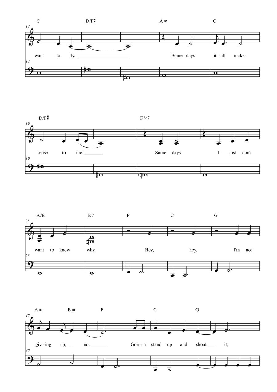 Workin' It Out by Hilary Duff Easy Piano - Digital Sheet Music page 2