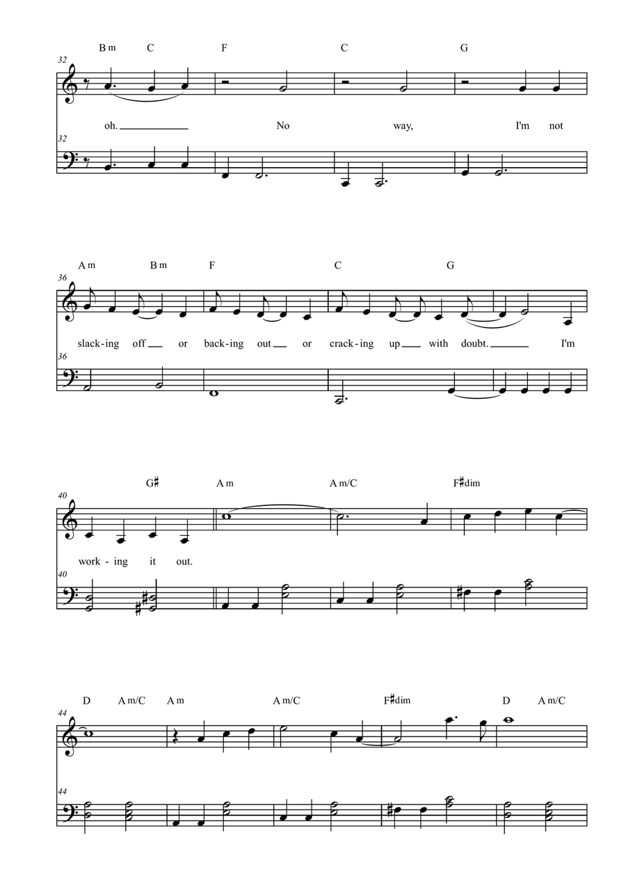 Workin' It Out by Hilary Duff Easy Piano - Digital Sheet Music page 3