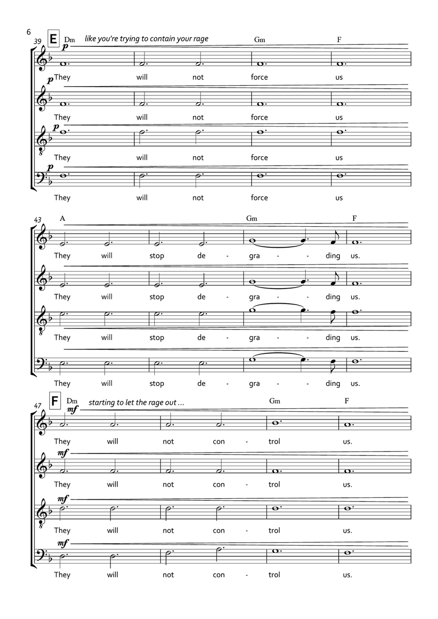 Uprising by Muse 4-Part - Digital Sheet Music page 6