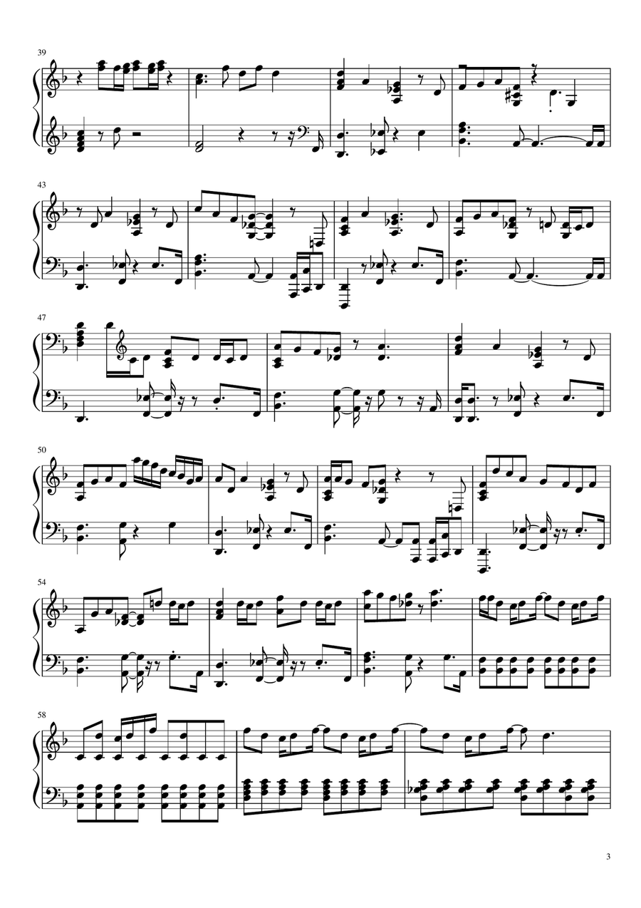Sweet Nothing by Taylor Swift Easy Piano - Digital Sheet Music page 3
