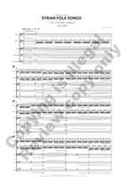 Syrian Folk Songs (Additional Full Score) String Orchestra scores gallery preview page 5