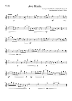 Ave Maria - Quartet Strings - Easy/Intermediate String Quartet scores gallery preview page 4