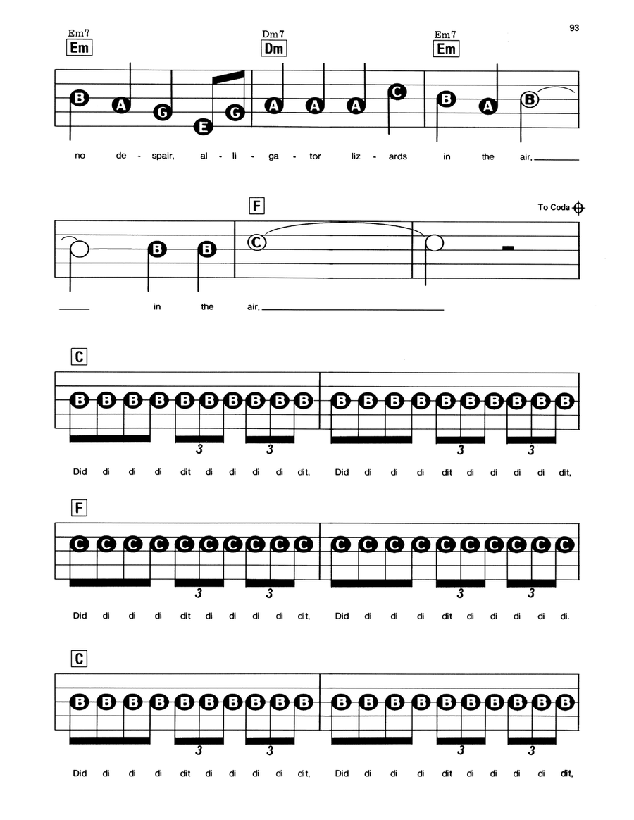 Ventura Highway by America Electronic Keyboard - Digital Sheet Music page 3