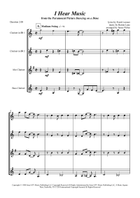 I Hear Music Clarinet Quartet scores gallery preview page 3