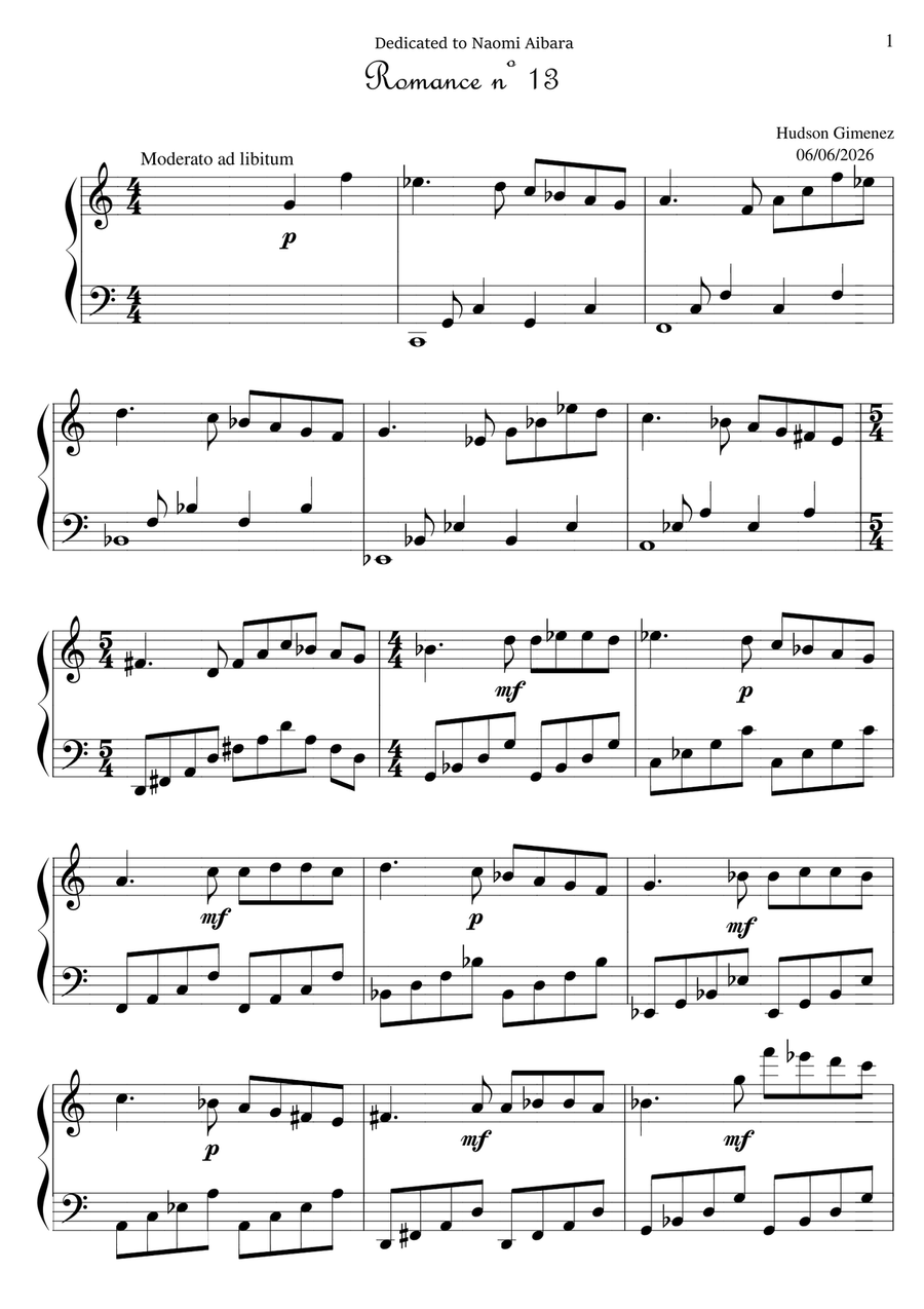 3 Romances - Book 5 Piano Solo - Digital Sheet Music page 2