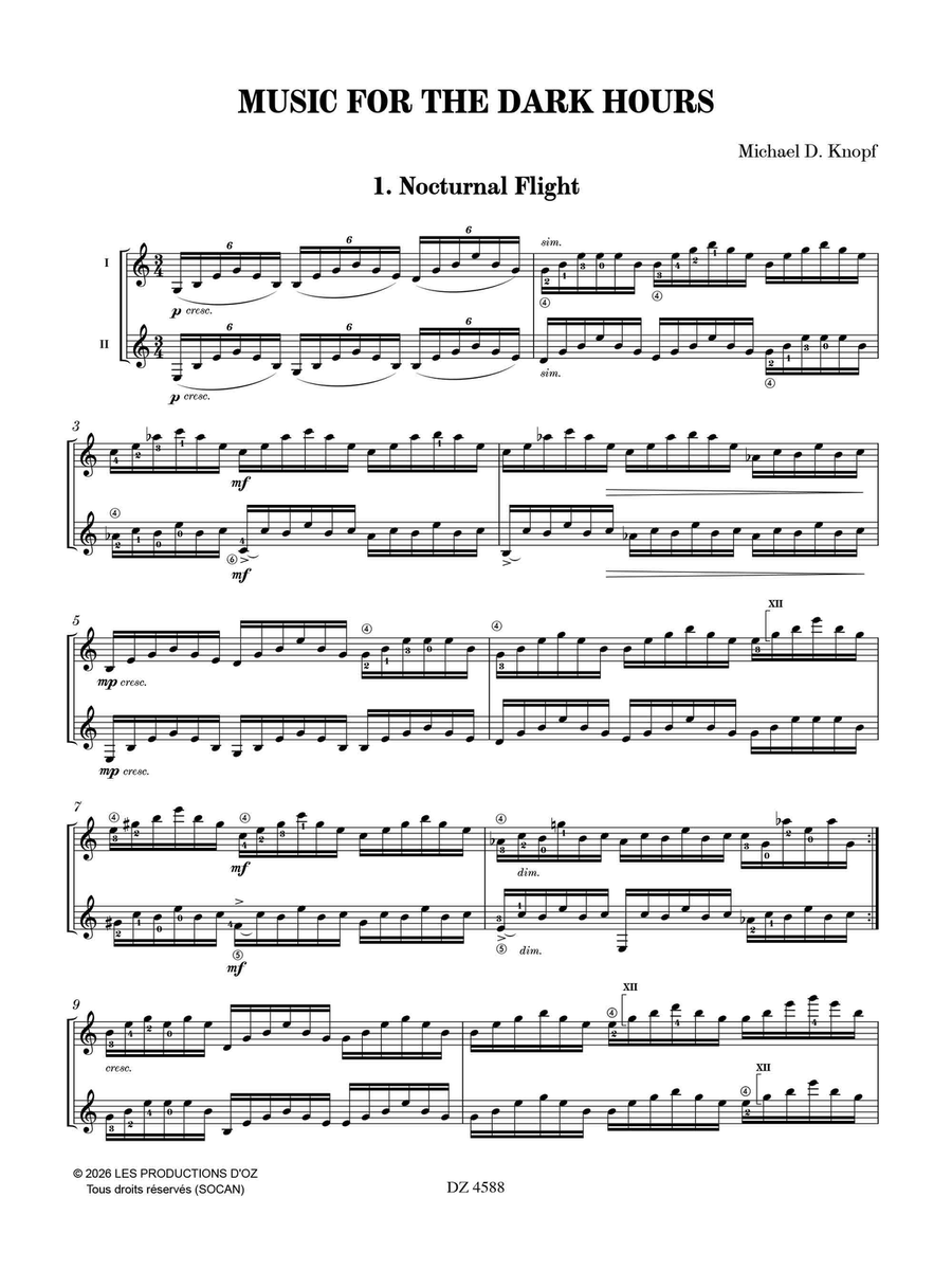 Music for the Dark Hours Guitar Duet - Sheet Music page 2