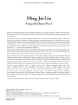 Song and Dance No. 1