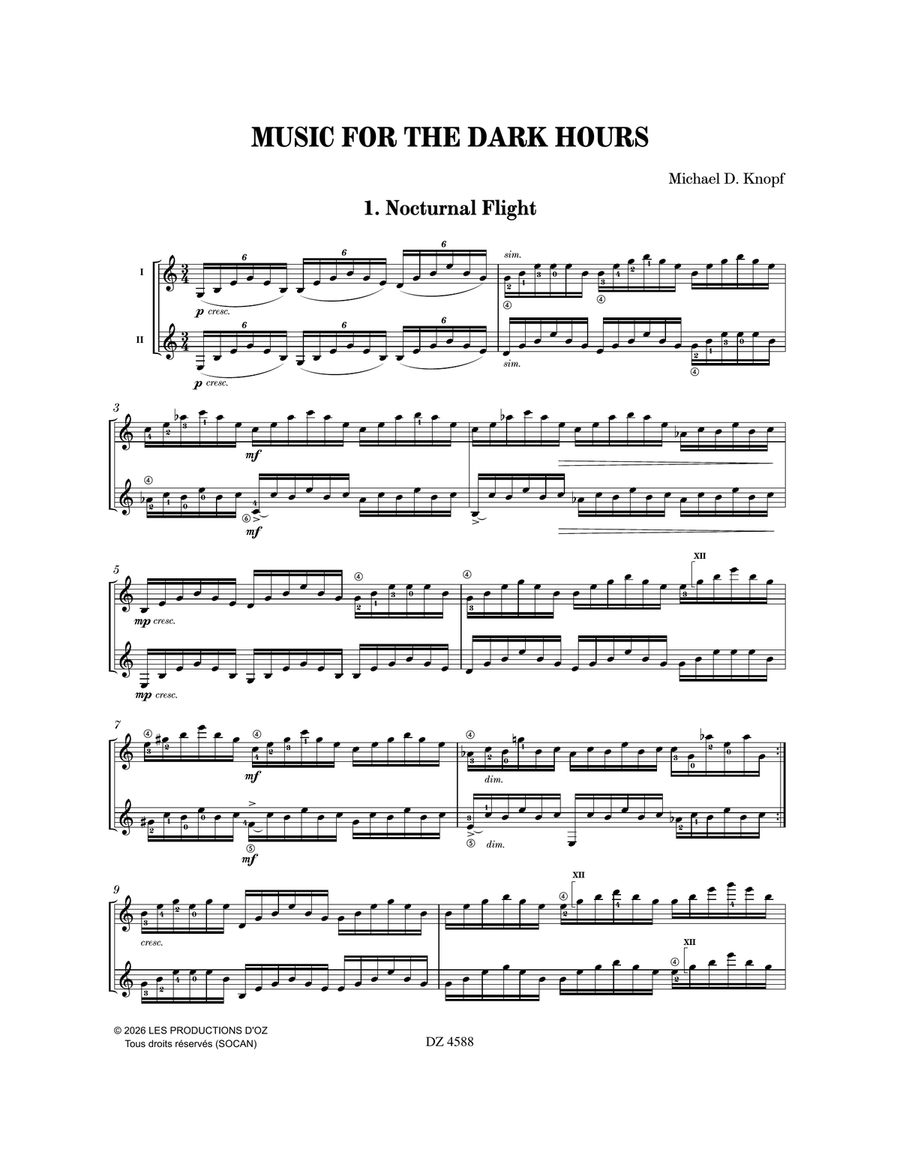 Music for the Dark Hours Guitar Duet - Digital Sheet Music page 3