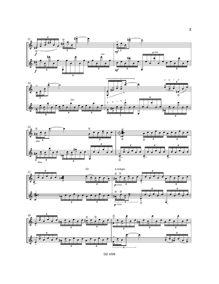 Music for the Dark Hours Guitar Duet - Digital Sheet Music page 4
