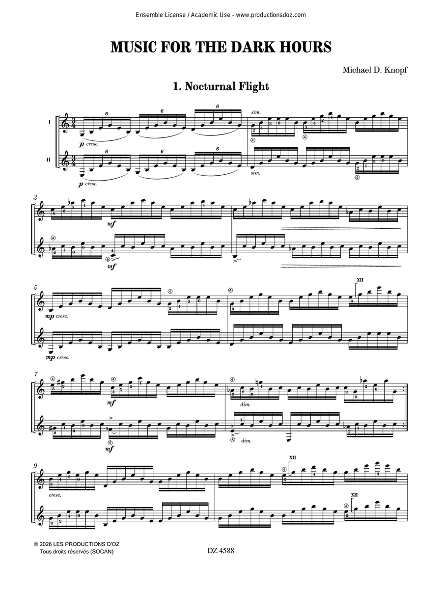 Music for the Dark Hours Guitar Duet - Digital Sheet Music page 2