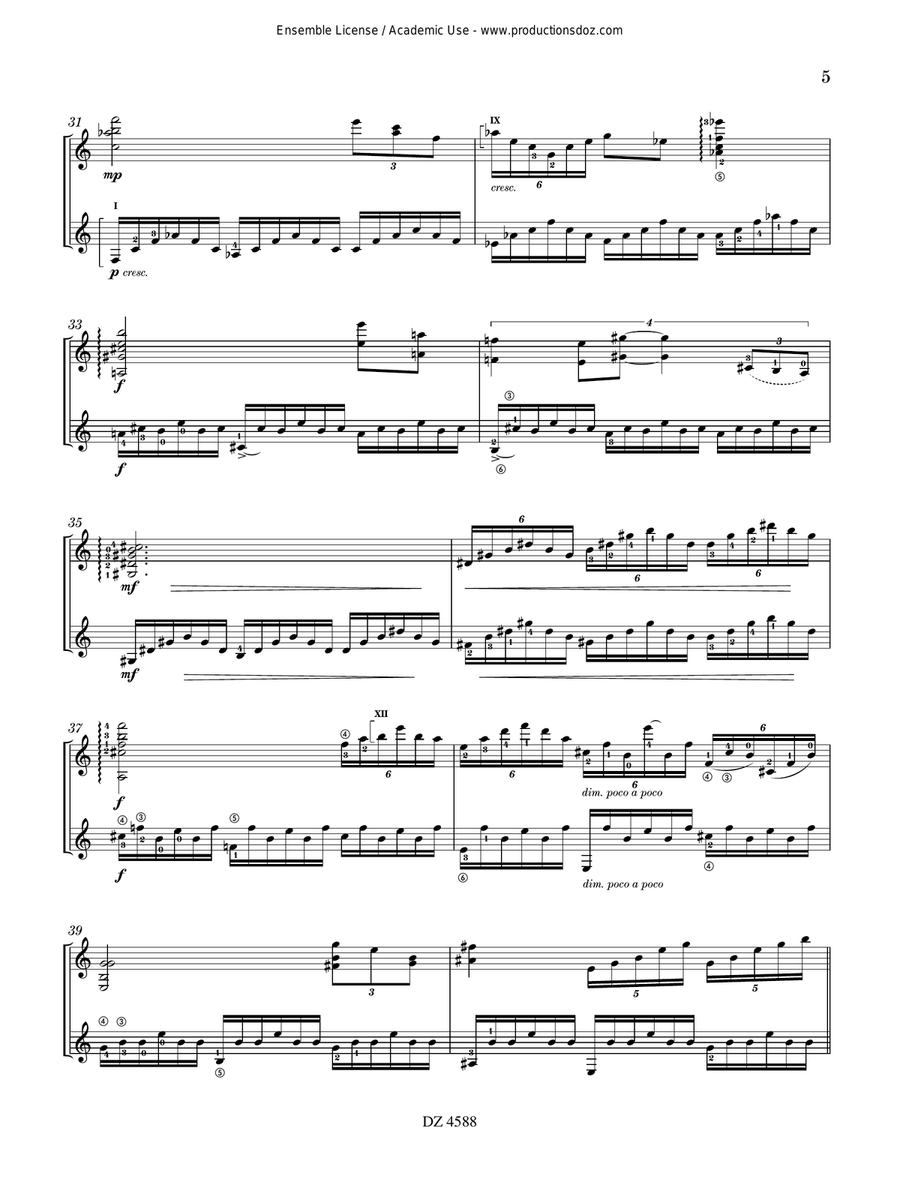 Music for the Dark Hours Guitar Duet - Digital Sheet Music page 5