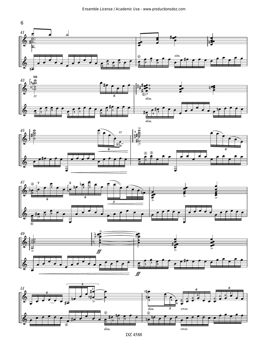 Music for the Dark Hours Guitar Duet - Digital Sheet Music page 6