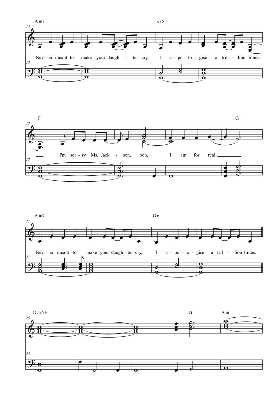 Miss Jackson by OutKast Easy Piano - Digital Sheet Music page 2